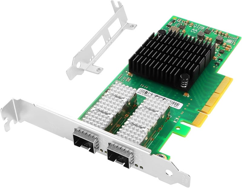 Vogzone 25GbE NIC Card for Mellanox MCX4121A-ACAT, PCIe 3.0 x8 25Gb Ethernet NIC with Mellanox ConnectX-4 Lx Chipset, Dual SFP28 Network Card Support RDMA - Image 1